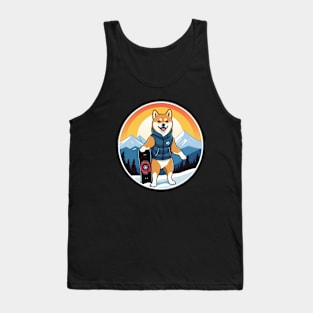 Pro Shiba Snowboarder Tank Top